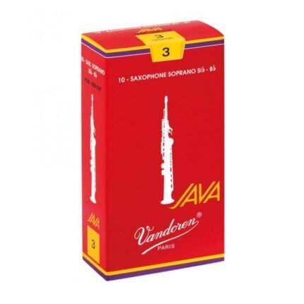 CAJA 10 CAÑAS VANDOREN JAVA ROJA SAXO SOPRANO