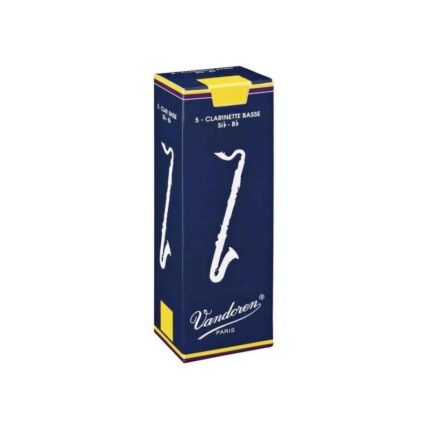 CAJA 5 CAÑAS VANDOREN TRADICIONAL PARA CLARINETE BAJO