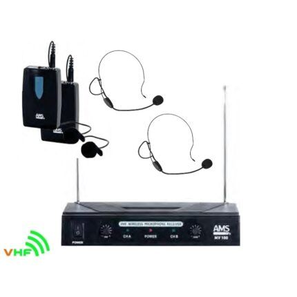 MICROFONO DIADEMA DUAL AMS- MV100LV