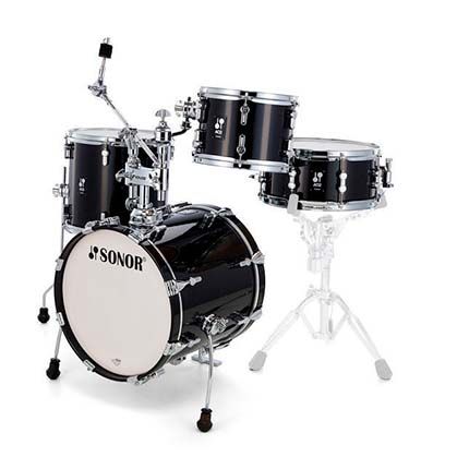 Batería Sonor AQ2 Bop Transparent Black 18, 12, 14, 14"