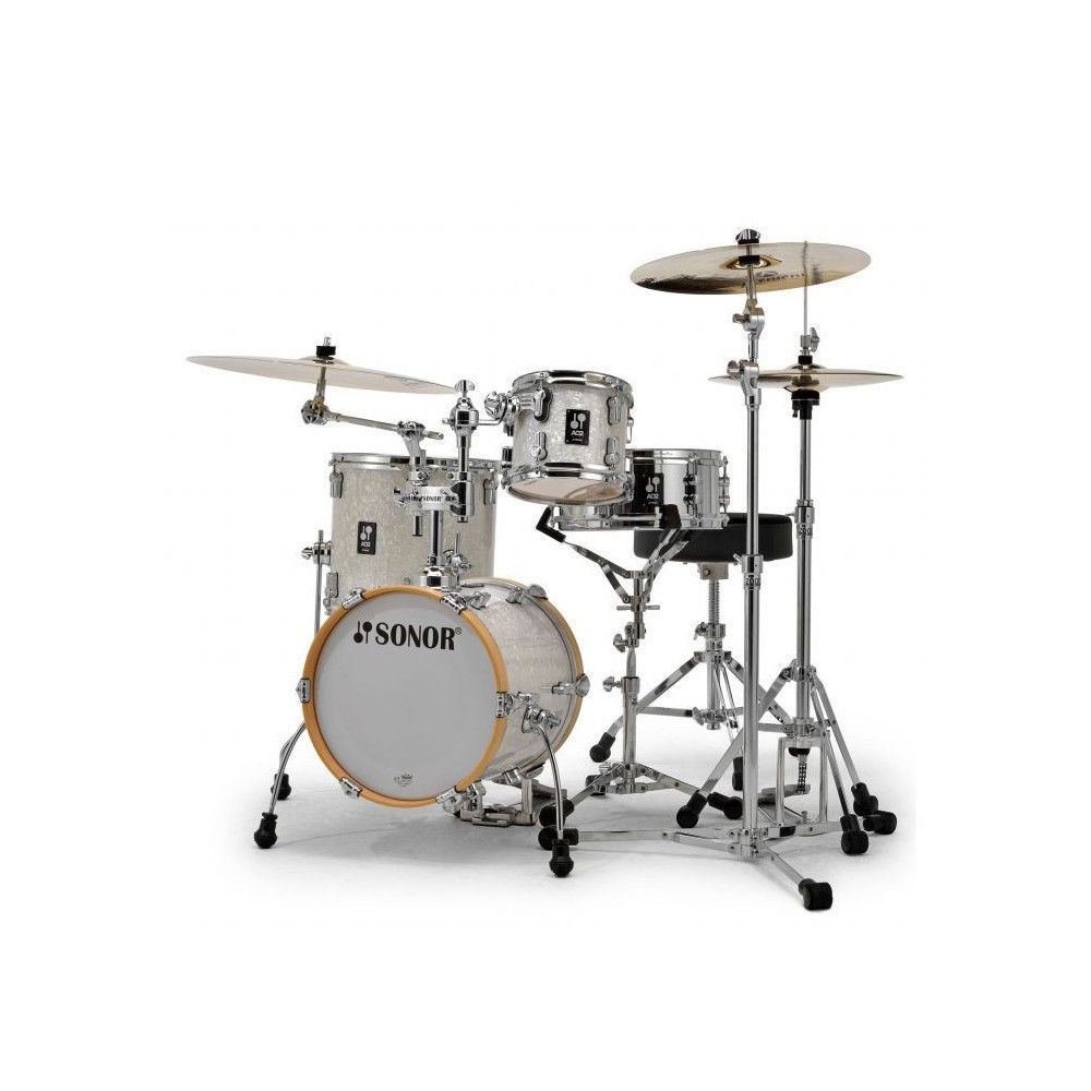 Batería Sonor AQ2 Martini White Pearl 14, 08, 13, 12 Batería Sonor AQ2 Martini White Pearl 14, 08, 13, 12"
