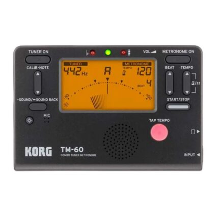 Metrónomo afinador Korg TM-60 Negro